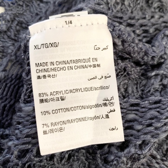 🌸New🌸 XL Open Knit Jewel Neck Sweater INC NWT - Picture 3 of 6